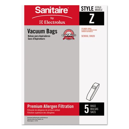 SANITAIRE Style Z Vacuum Bags, PK5 63881A-10